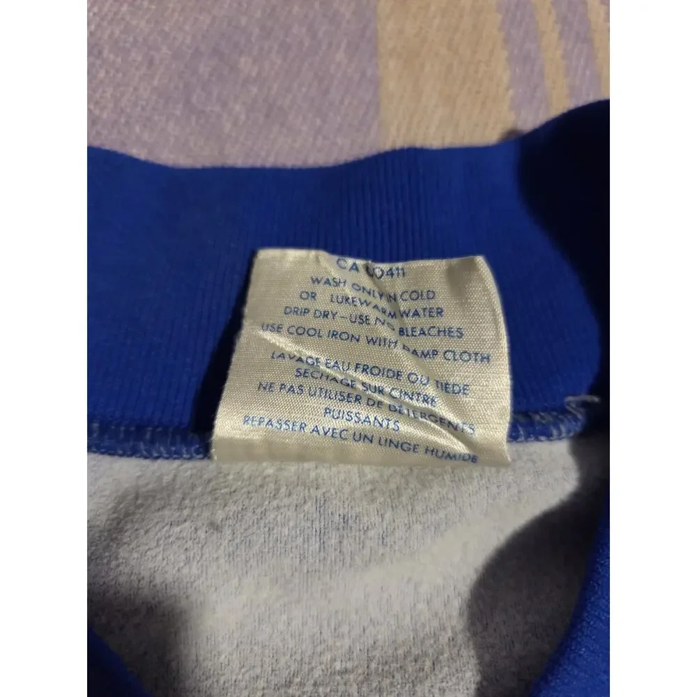 VTG 80s Adidas USA AAU ATP Ventex Keyrolan Trefoil Track Jacket Sewn Red Blue - Picture 8 of 12